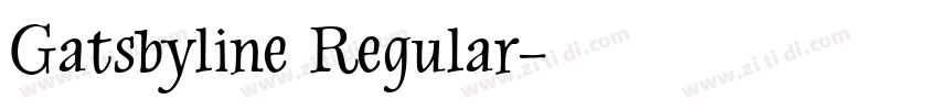 Gatsbyline Regular字体转换
